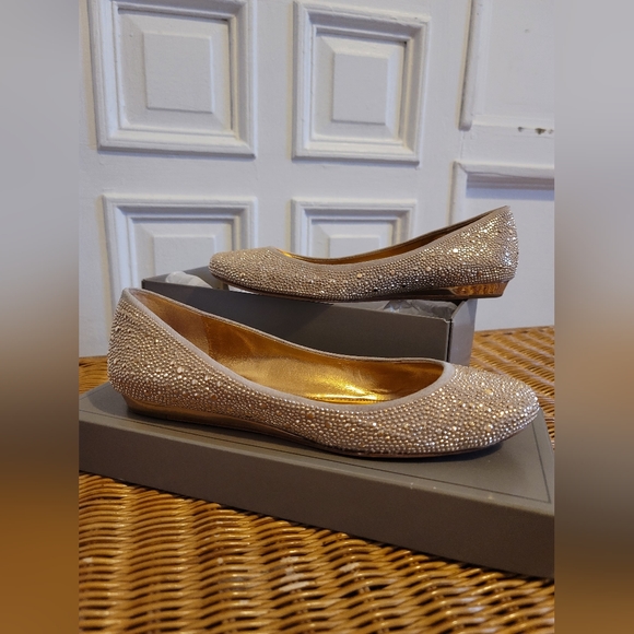 BCBG Max Azria - Size 9 - Champagne Rose Flats - Picture 10 of 12